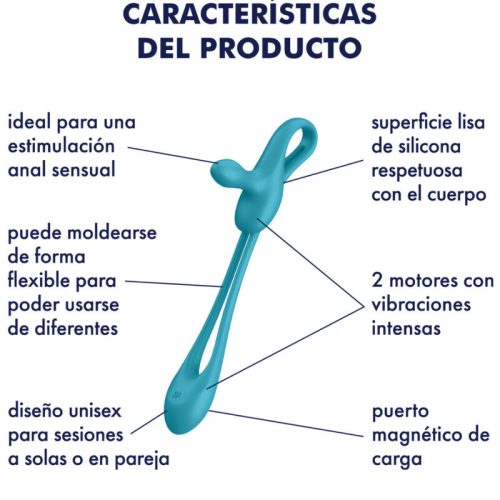 SATISFYER - PLUG & PLAY 1 RUGALMAS MULTIVIBRÁTOR