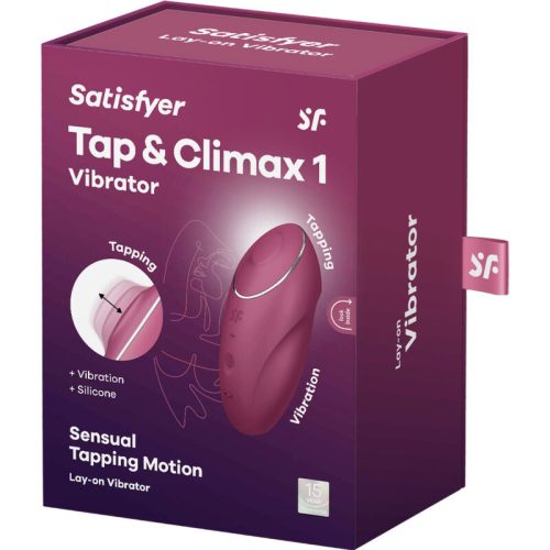 SATISFYER - TAP & CLIMAX 1 LAY-ON VIBRÁTOR PIROS
