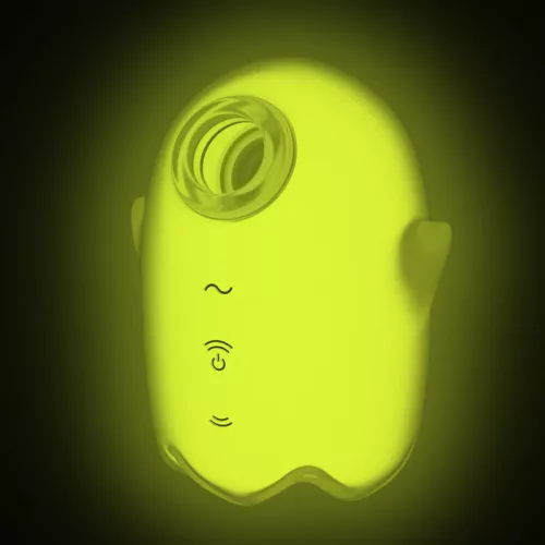 SATISFYER - VILÁGÍTÓ SZELLEM LÉGPULZUS ÉS VIBRÁTOR SÁRGA