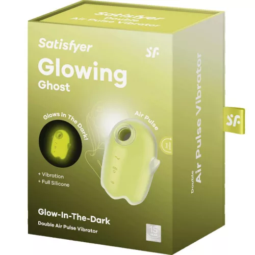 SATISFYER - VILÁGÍTÓ SZELLEM LÉGPULZUS ÉS VIBRÁTOR SÁRGA