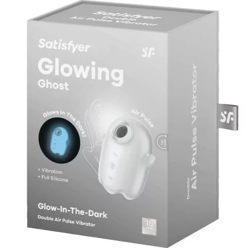SATISFYER - VILÁGÍTÓ SZELLEM LÉGPULZUS ÉS VIBRÁTOR FEHÉR