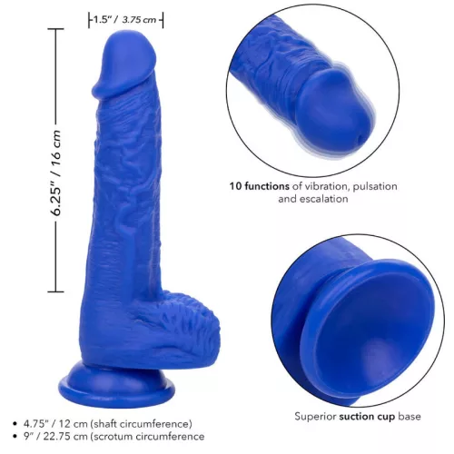 CALEXOTICS - ADMIRAL SAILOR REALISTA DILDO VIBRÁTOR KÉK