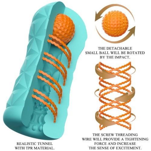 PRETTY LOVE - VICTORIA CASPAR MASZTURBÁTOR AQUA GREEN