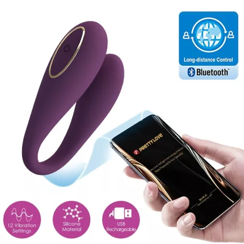 PRETTY LOVE - AUGUSZTUSI REMOTE GLOBAL DOUBLE PLEASURE VIBRÁTOR