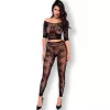 CHILIROSE - CR 4661 TOP & LEGGINS FEKETE S/M