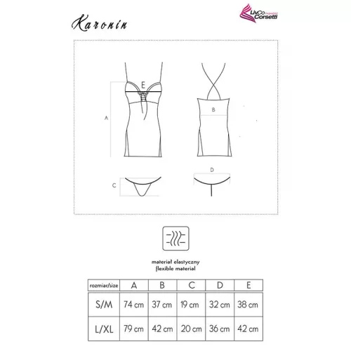 LIVCO CORSETTI DIVAT - KARONIN LC 90628 ING + FEKETE BUGYI
