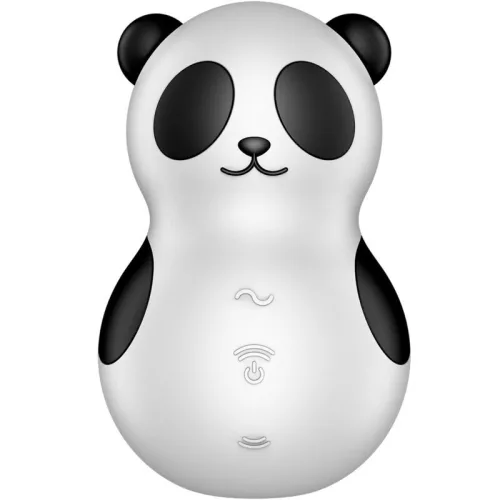 SATISFYER - POCKET PANDA STIMULATOR & VIBRATOR FEKETE-FEHÉR