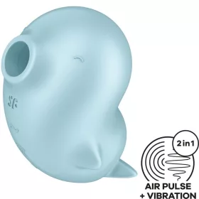 SATISFYER - SZESZES ZÁRÁS STIMULÁTOR ÉS VIBRÁTOR KÉK