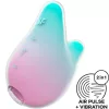 SATISFYER - SELLŐ VIBRÁTOR ÉS VIBRÁTOR MENTA ÉS RÓZSASZÍN