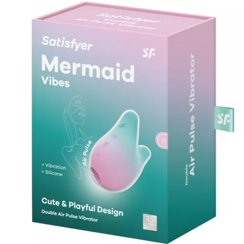 SATISFYER - SELLŐ VIBRÁTOR ÉS VIBRÁTOR MENTA ÉS RÓZSASZÍN