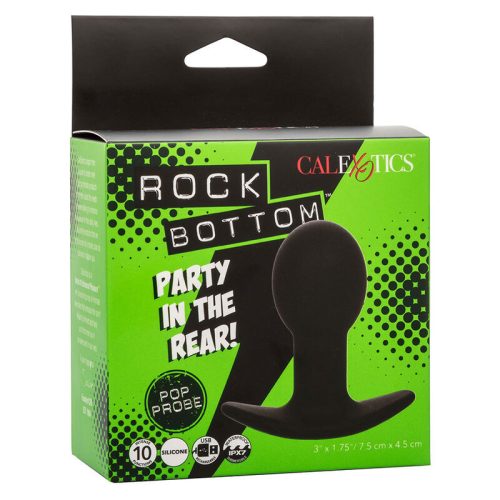 CALEXOTICS - ROCK BOTTOM ANAL PLUG 10 REZGÉS SZILIKON FEKETE