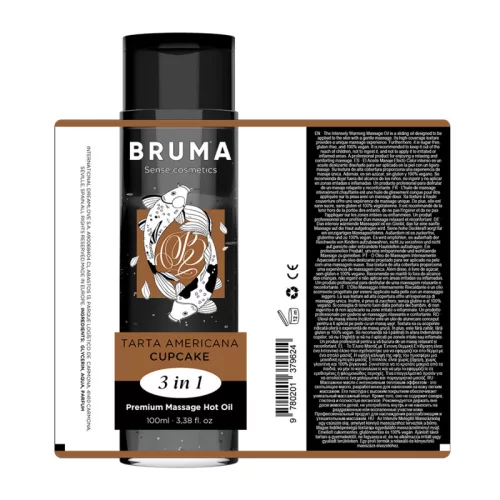 BRUMA - PRÉMIUM MASSZÁZS FORRÓ OLAJOS CUPCAKE 3 AZ 1-BEN - 100 ML