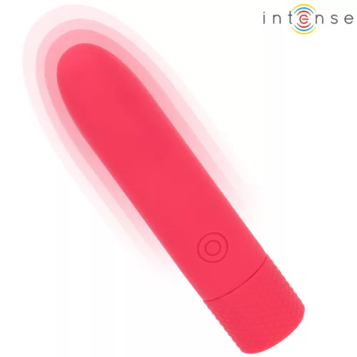 INTENSE - SYMONE USB TÖLTHETŐ REZGŐ GOLYÓ 8 REZGÉS PIROS 10 X 2,2 CM