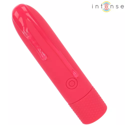 INTENSE - SYMONE USB TÖLTHETŐ REZGŐ GOLYÓ 8 REZGÉS PIROS 10 X 2,2 CM