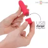 INTENSE - SYMONE USB TÖLTHETŐ REZGŐ GOLYÓ 8 REZGÉS PIROS 10 X 2,2 CM