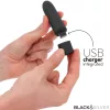 FEKETE ÉS EZÜST - GERI USB TÖLTHETŐ REZGŐ GOLYÓ 8 REZGÉS FEKETE 10 X 2,2 CM