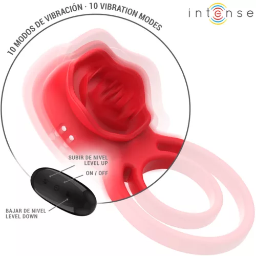 INTENSE - GAIL STIMULATOR ROSE 10 REZGÉS PIROS TÁVIRÁNYÍTÓ