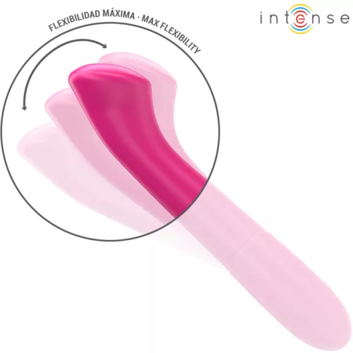 INTENSE - PATY VIBRÁTOR 19 CM RUGALMAS 10 REZGÉS 2-ES MODELL PINK