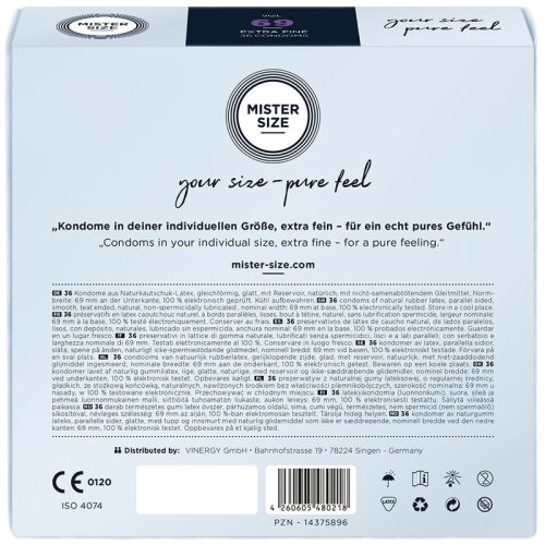 MISTER MÉRET - ÓVSZER XXXL MÉRET 69 MM (36 EGYSÉG)