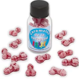   DIABLO PICANTE - 12 IFJÚSÁGI CUKORKA PÉNISZ ALAKÚ EPER/CSERESZNYE