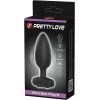 PRETTY LOVE - VIBRA BUTT PLUG 2 ANAL PLUG 10 VIBRATIONS BLACK