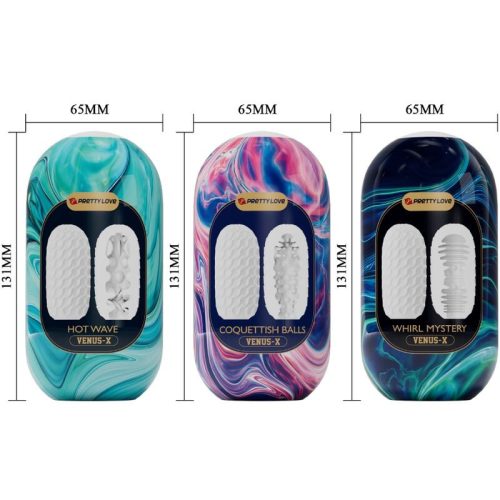 PRETTY LOVE - VENUS X 15 SZILIKON FÉRFI MASZTURBÁTOR FEHÉR