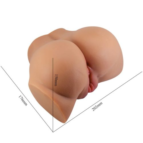 CRAZY BULL – EMILIA SS VIBRÁTOR REALISTA VAGINA ÉS ANUS HÚS TÁVIRÁNYÍTÓVAL