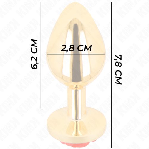 KINK - PLUG ANAL GOLD ROSE RED S MÉRET