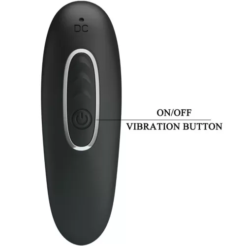PRETTY LOVE - CORBAN ANAL VIBRATOR 10 VIBRATIONS BLACK