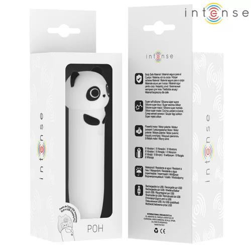 INTENSE - POH PANDA VIBRÁLÓ GOLYÓ USB TÖLTHETŐ 10 X 2,2 CM