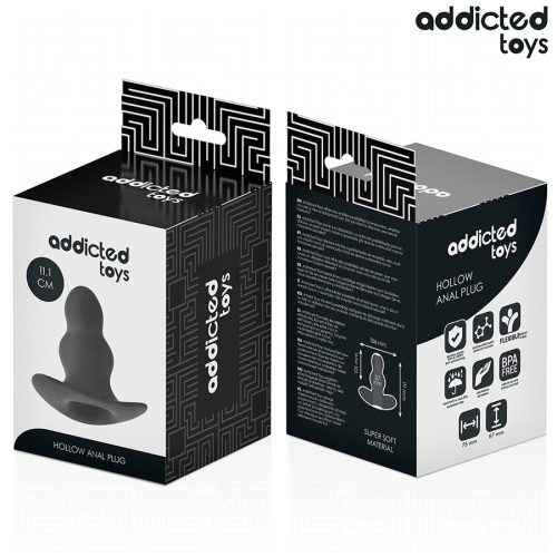 ADDICTED TOYS - ÜREGES ANÁLIS DUGÓ SZILIKON MÉRET L 11,1 CM