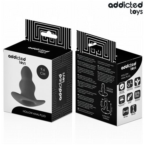 ADDICTED TOYS - ÜREGES ANÁLIS DUGÓ SZILIKON MÉRET M 9,6 CM