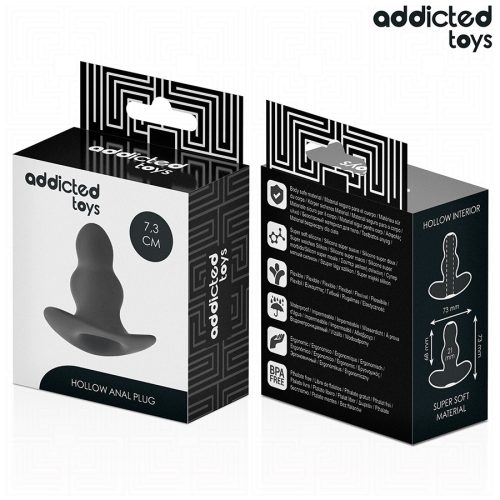 ADDICTED TOYS - ÜREGES ANÁLIS DUGÓ SZILIKON MÉRET S 7,3 CM