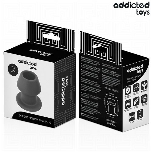 ADDICTED TOYS - EXTRÉM ÜREGES ANÁLIS DUGÓ SZILIKON MÉRET S 7,5 CM
