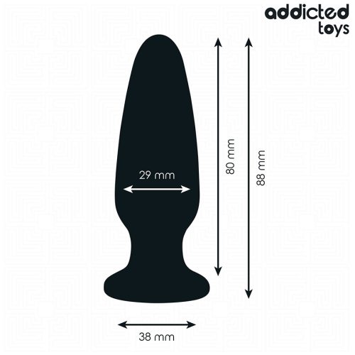 ADDICTED TOYS - ANÁLIS DUGÓ ÉKSZERSZILIKONNAL S MÉRET 8,8 CM