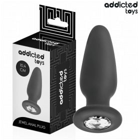   ADDICTED TOYS - ANÁLIS DUGÓ ÉKSZERSZILIKONNAL M MÉRET 10,4 CM