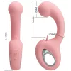 PRETTY LOVE - ERYNNYES G-SPOT VIBRÁTOR + CSLITORIS STIMULÁTOR 10 REZGÉS PINK
