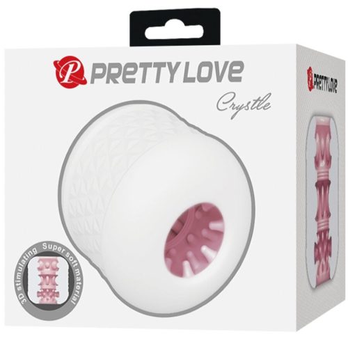 PRETTY LOVE - CRYSTLE FÉRFI MASZTURBÁTOR FEHÉR