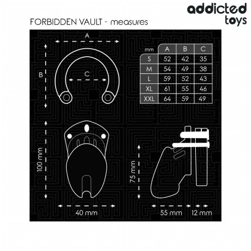 ADDICTED TOYS LOCKED - TILTOTT PÁNIKKALITKA 10 CM