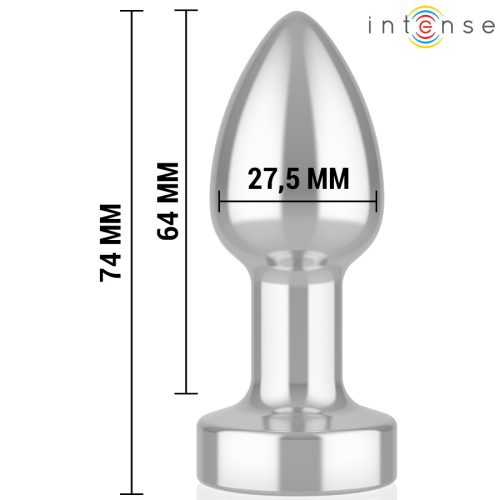 INTENSE - ANAL PLUG 10 VIBRÁCIÓS FÉM TÁVIRÁNYÍTÓVAL