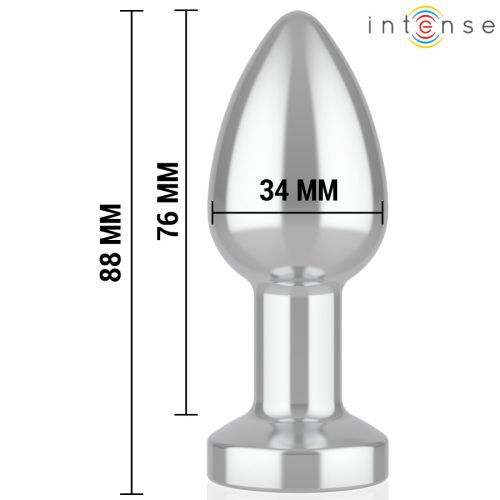 INTENSE - ANAL PLUG 10 VIBRÁCIÓS FÉM TÁVIRÁNYÍTÓVAL M