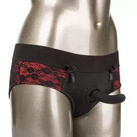   CALEXOTICS - BOTRÁNY KÉSZLET ÁGYÉK NÉLKÜLI BUGYI, DILDÓ MÉRETŰ, S/M MÉRETŰ,
