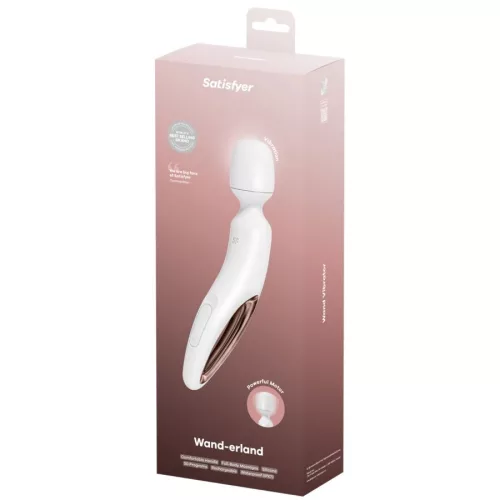 SATISFYER - ERLAND VIBRÁLÓ MASSZÍROZÓ FEHÉR PÁLCA