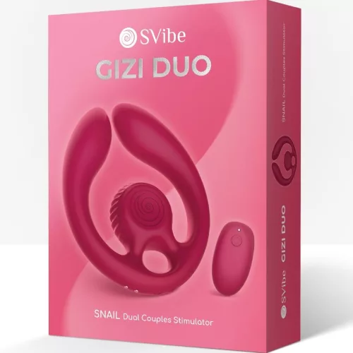 CSIGA HANGULAT - GIZI DUO PÁROS STIMULÁTOR TÁVIRÁNYÍTÁSÚ BORDÓ