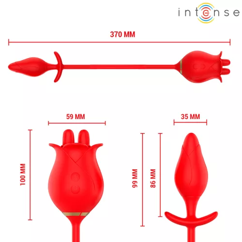 INTENZÍV - MELANIE DUPLA KLITORIS STIMULÁTOR CIKCAKKOS NYELVVEL