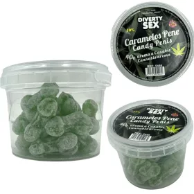 DIABLO GOLOSO - 20 KANNABISZ AROMA PÉNISZCUKORKA