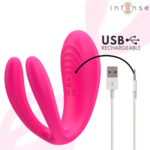 INTENSE - JULIA DUPLA VIBRÁTOR CLAMP STIMULÁTOR TÁVIRÁNYÍTÁS