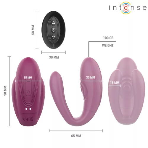 INTENSE - SANDRA TAPPING ÉS REZGŐ CLAMP STIMULÁTOR TÁVIRÁNYÍTÓ