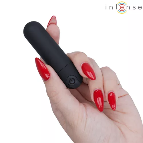 INTENSE - KAREN MINI ÚJRATÖLTHETŐ REZGŐ GOLYÓ FEKETE