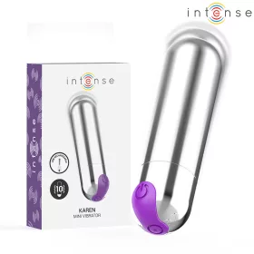 INTENSE - KAREN MINI ÚJRATÖLTHETŐ, REZGŐ GOLYÓ SILVER